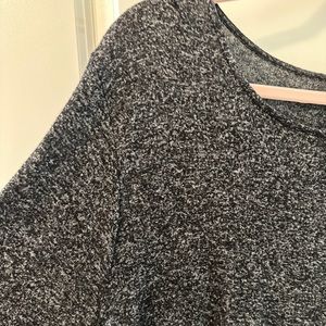 Dark Gray Light Sweater Swing Dress